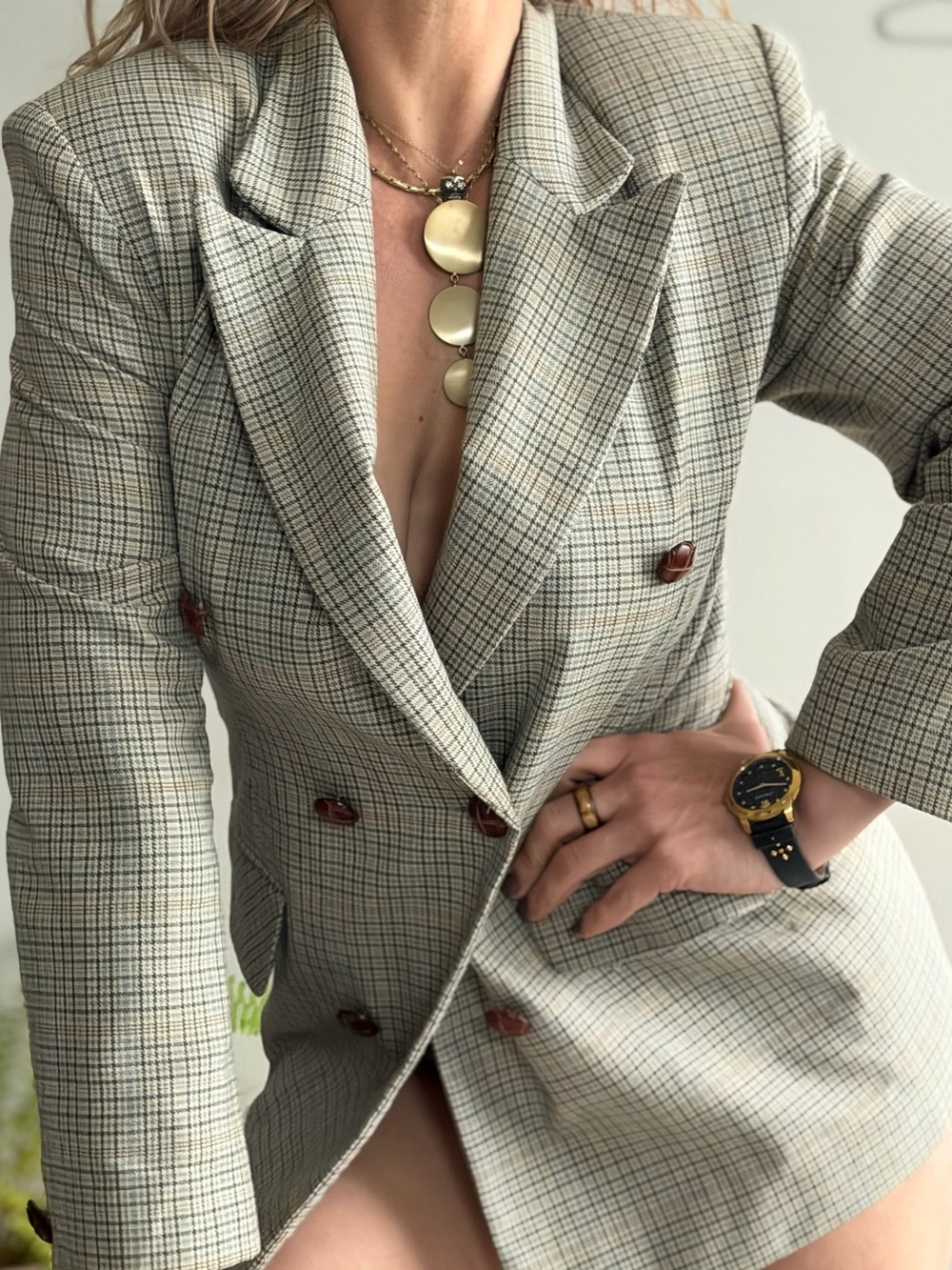 Rare Vintage WANKO Pleated Statement Blazer